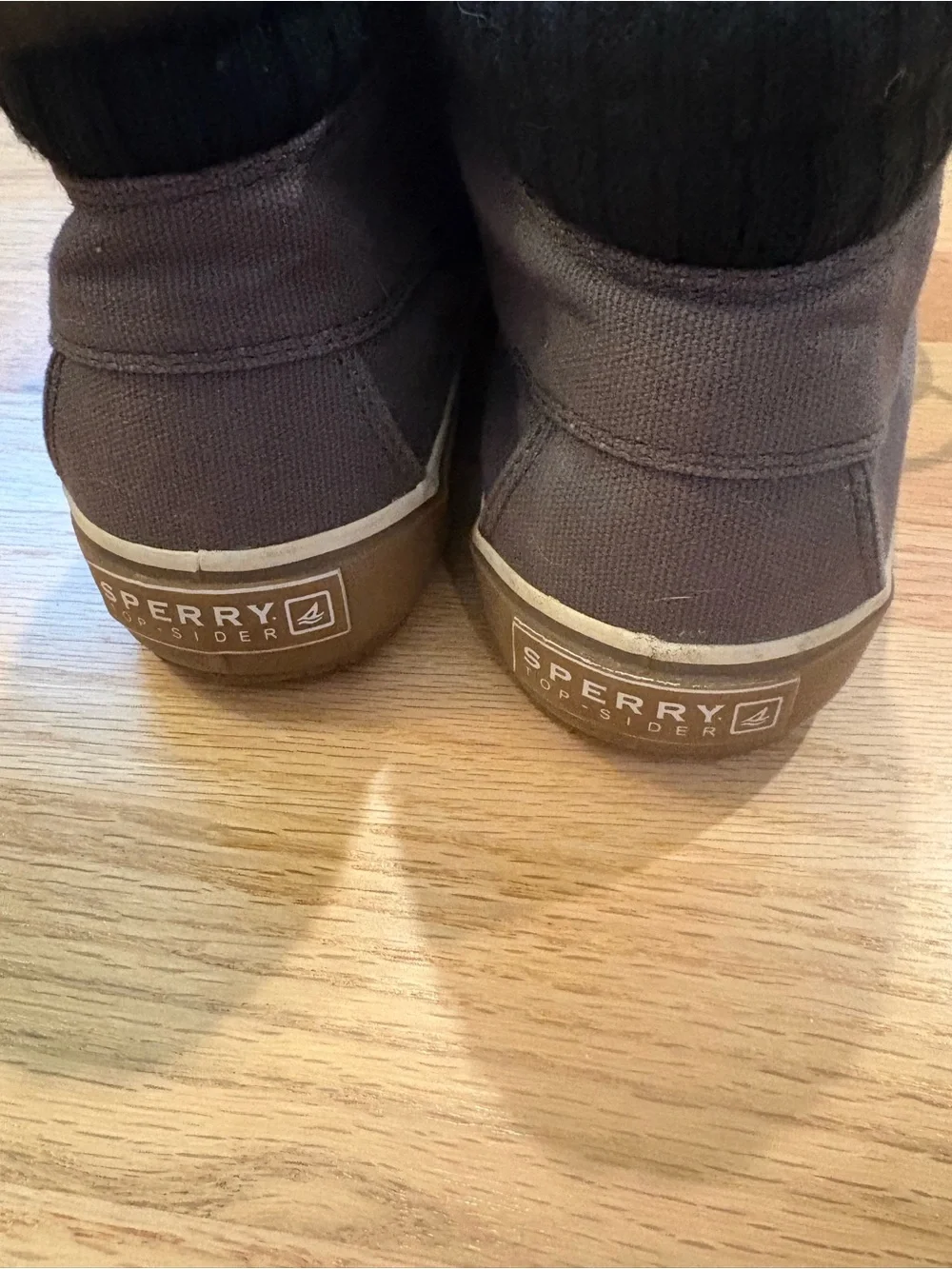 Sperry Men’s Gray Canvas Chukka Shoes with Tan Laces